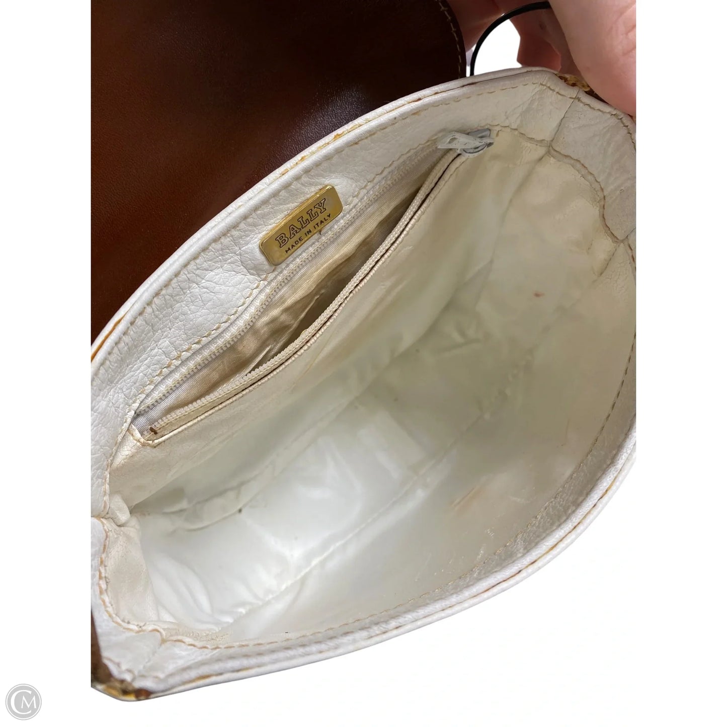 Crossbody Leather By Bally, Size: Medium