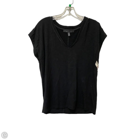 Top Short Sleeve Basic By White House Black Market In Black, Size: S