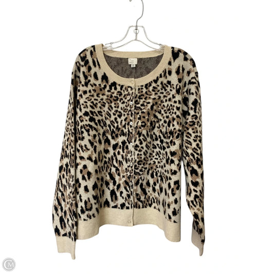 Cardigan By A New Day In Animal Print, Size: 2x