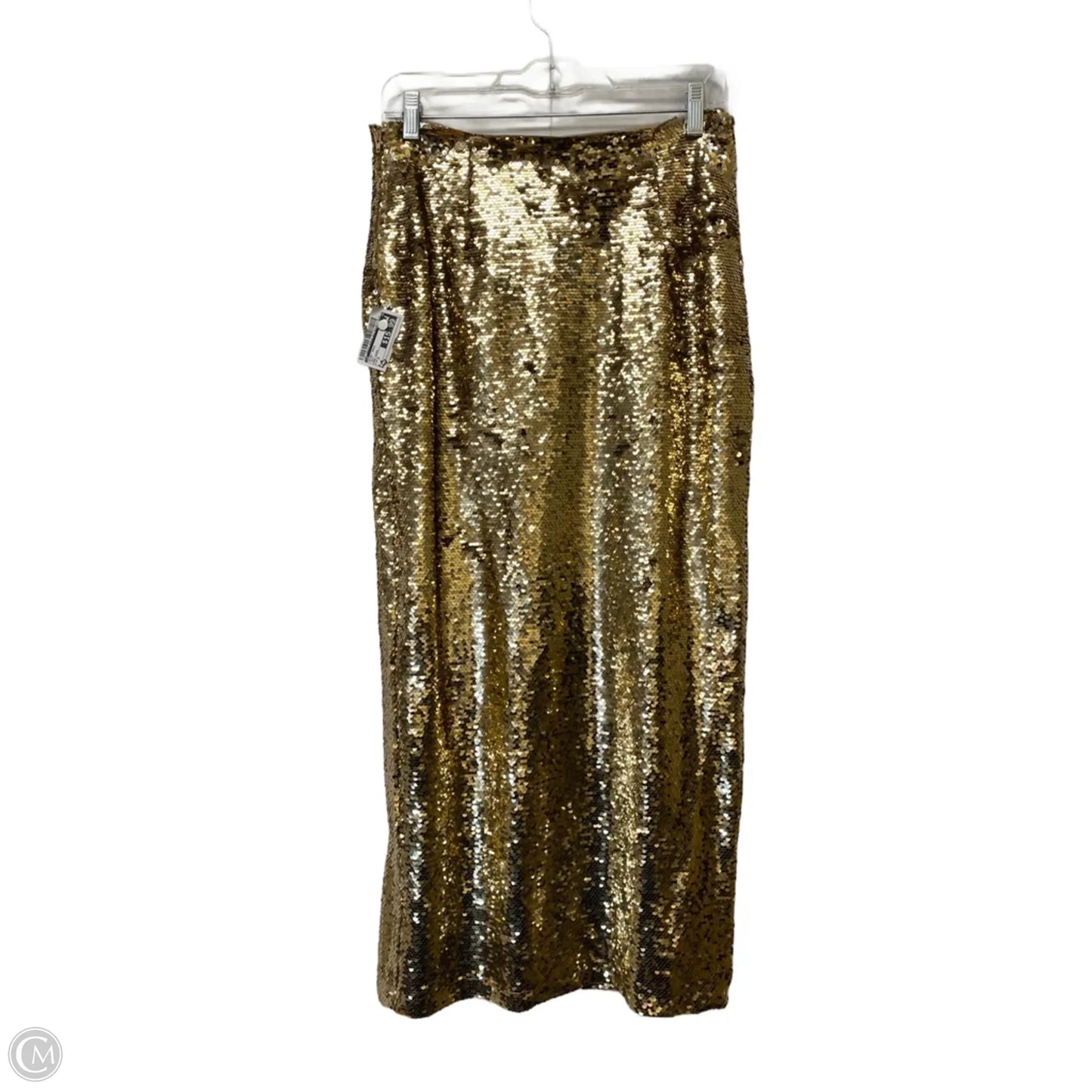 Skirt Maxi By Gb In Gold, Size: S