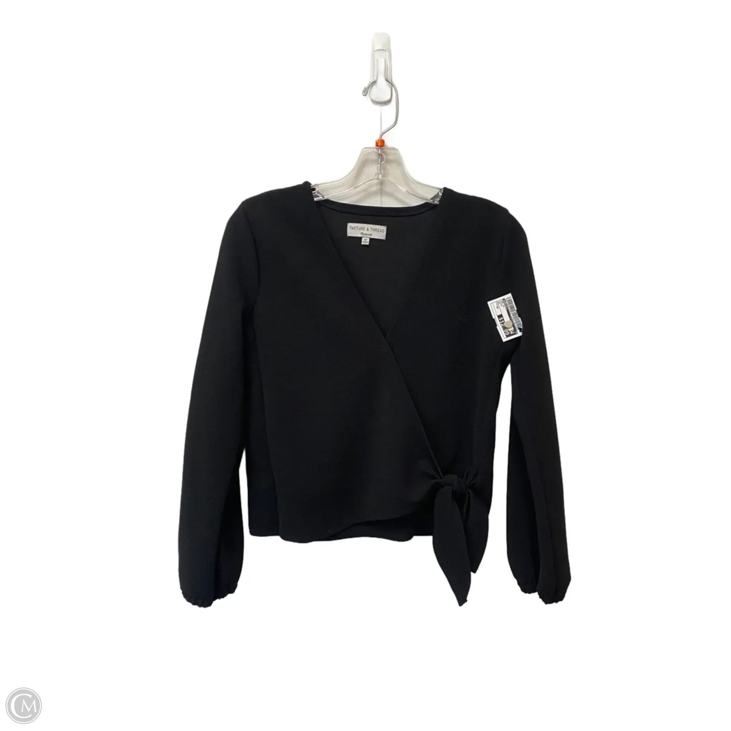 Top Long Sleeve By Madewell In Black, Size: Xs