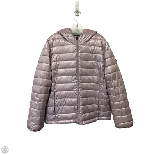 Jacket Puffer & Quilted By Andrew Marc In Pink, Size: 1x