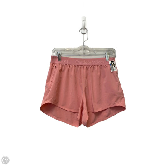 Athletic Shorts By Outdoor Voices In Pink, Size: M