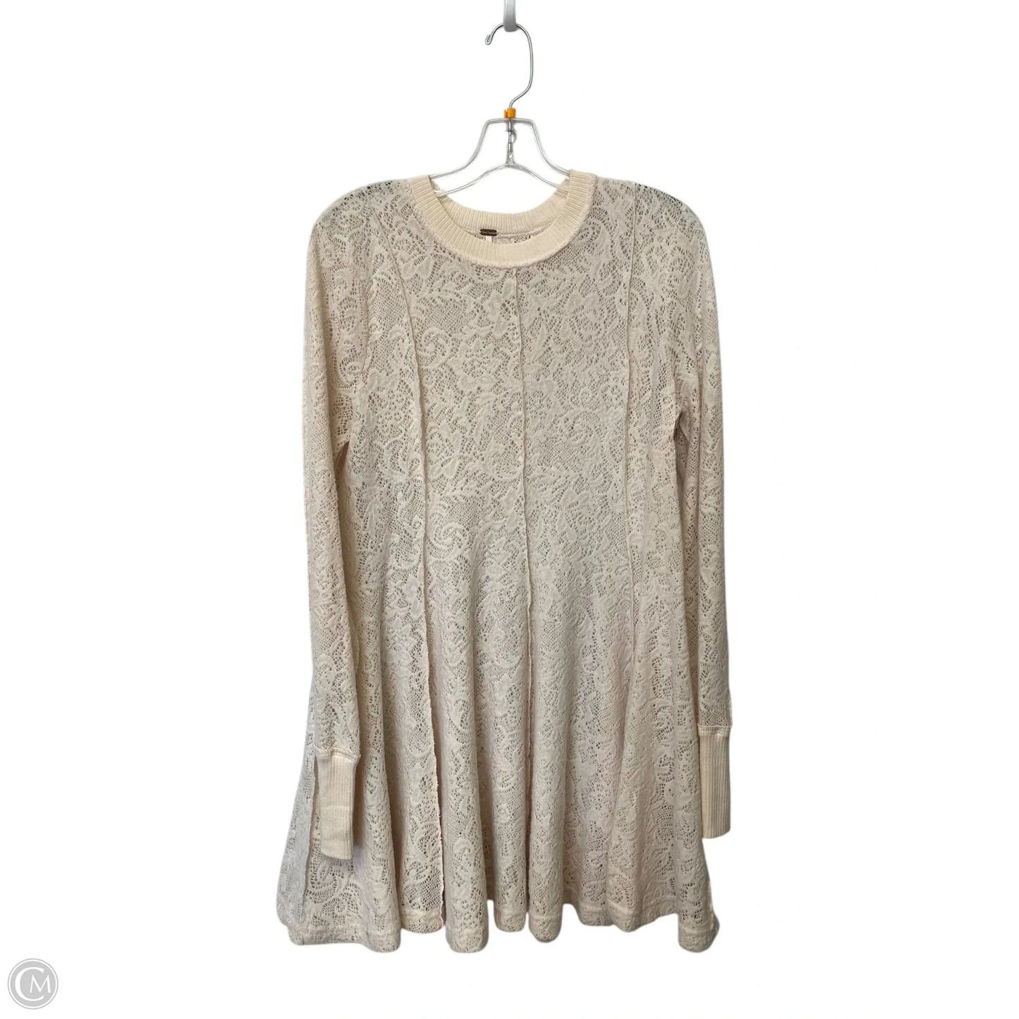Top Long Sleeve By Free People In Cream, Size: M