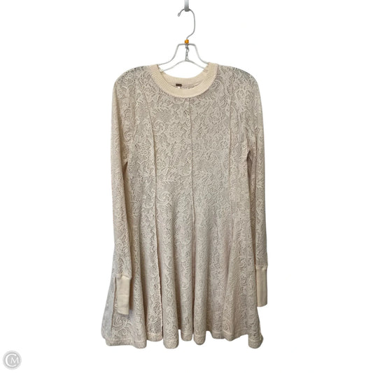 Top Long Sleeve By Free People In Cream, Size: M