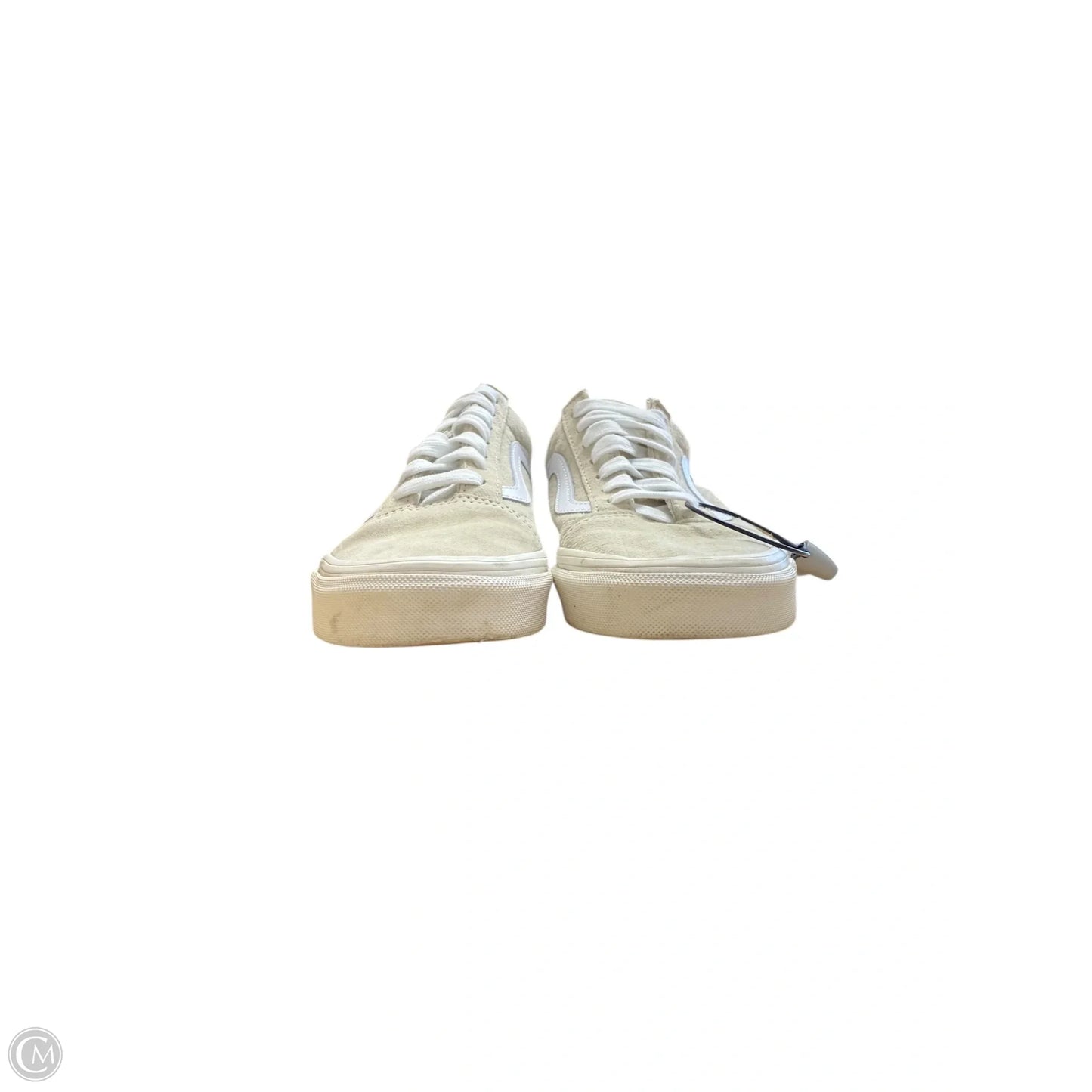 Shoes Sneakers By Vans In Tan & White, Size: 5.5