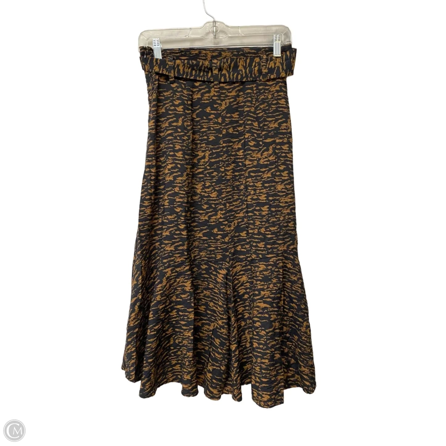 Skirt Midi By Banana Republic In Animal Print, Size: 0