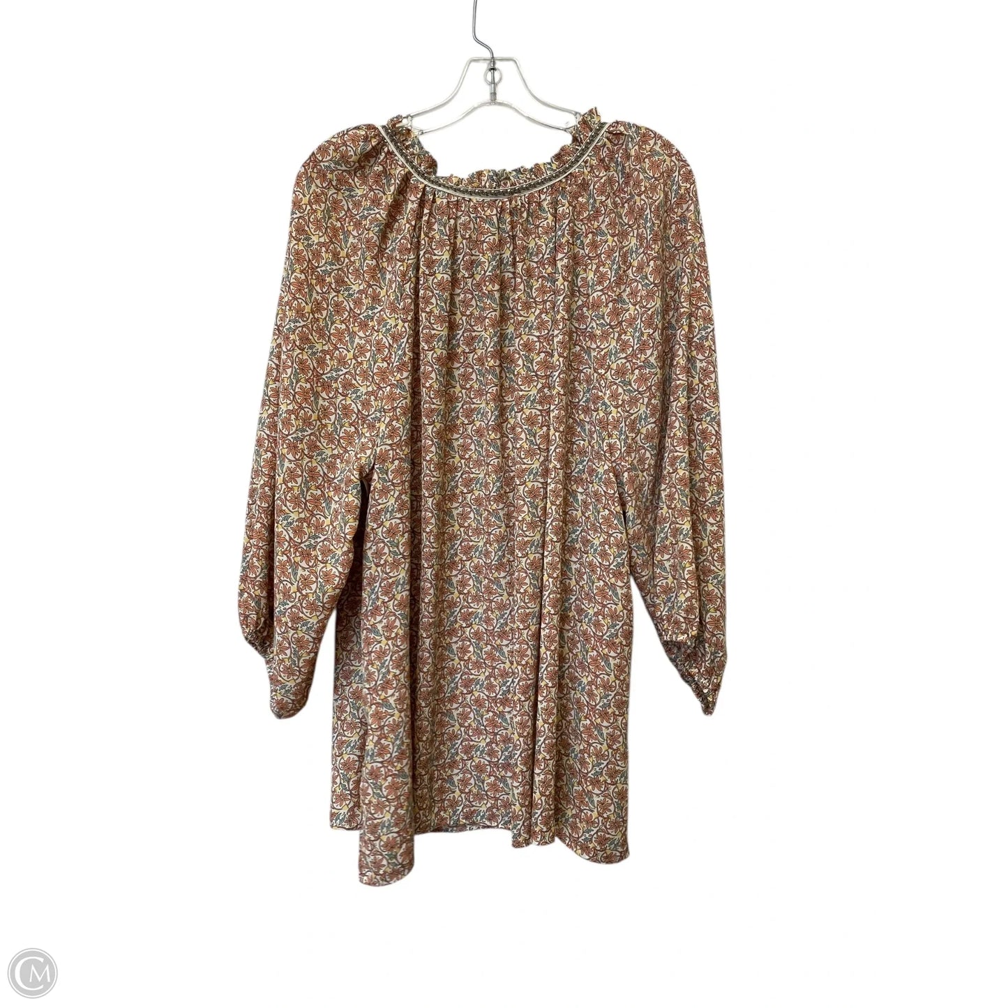 Top Long Sleeve By Max Studio In Floral Print, Size: 2x