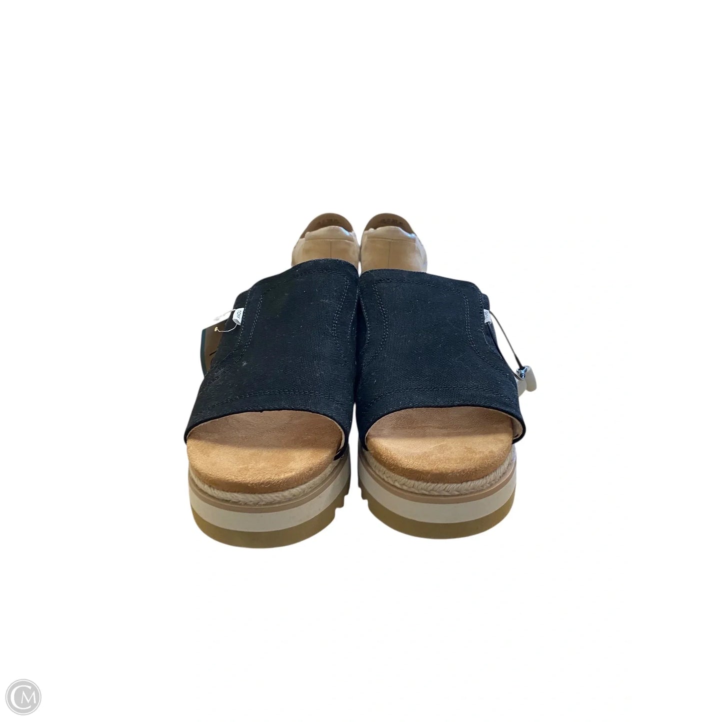 Sandals Heels Block By Toms In Black, Size: 9.5