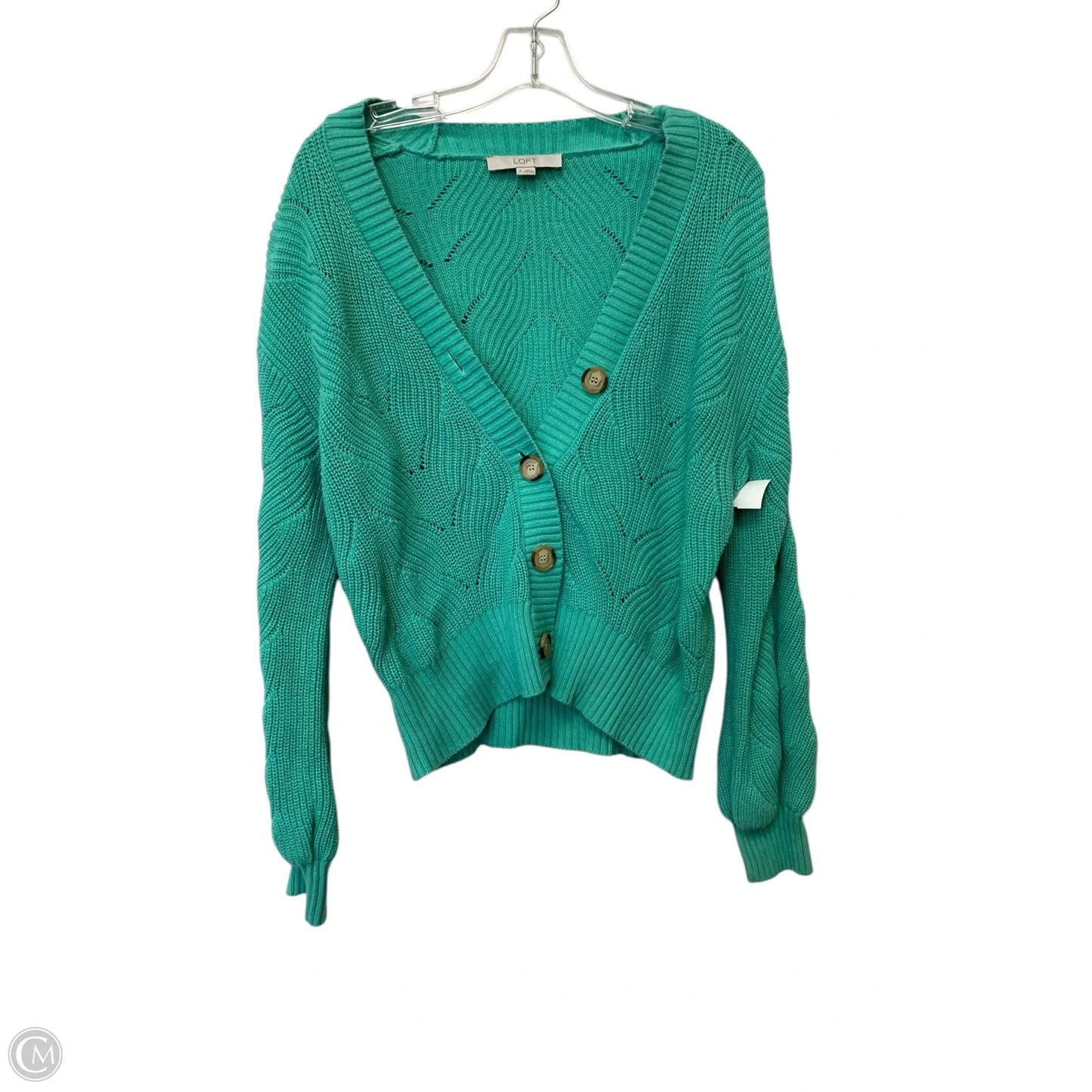 Cardigan By Loft In Green, Size: M