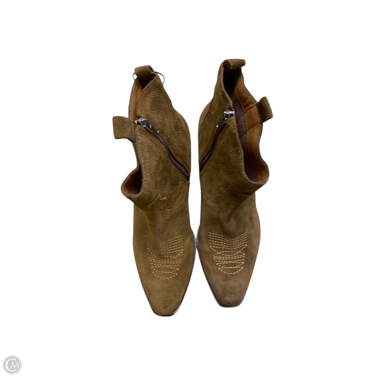 Boots Ankle Heels By Dolce Vita In Brown, Size: 9.5