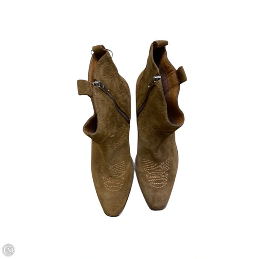 Boots Ankle Heels By Dolce Vita In Brown, Size: 9.5