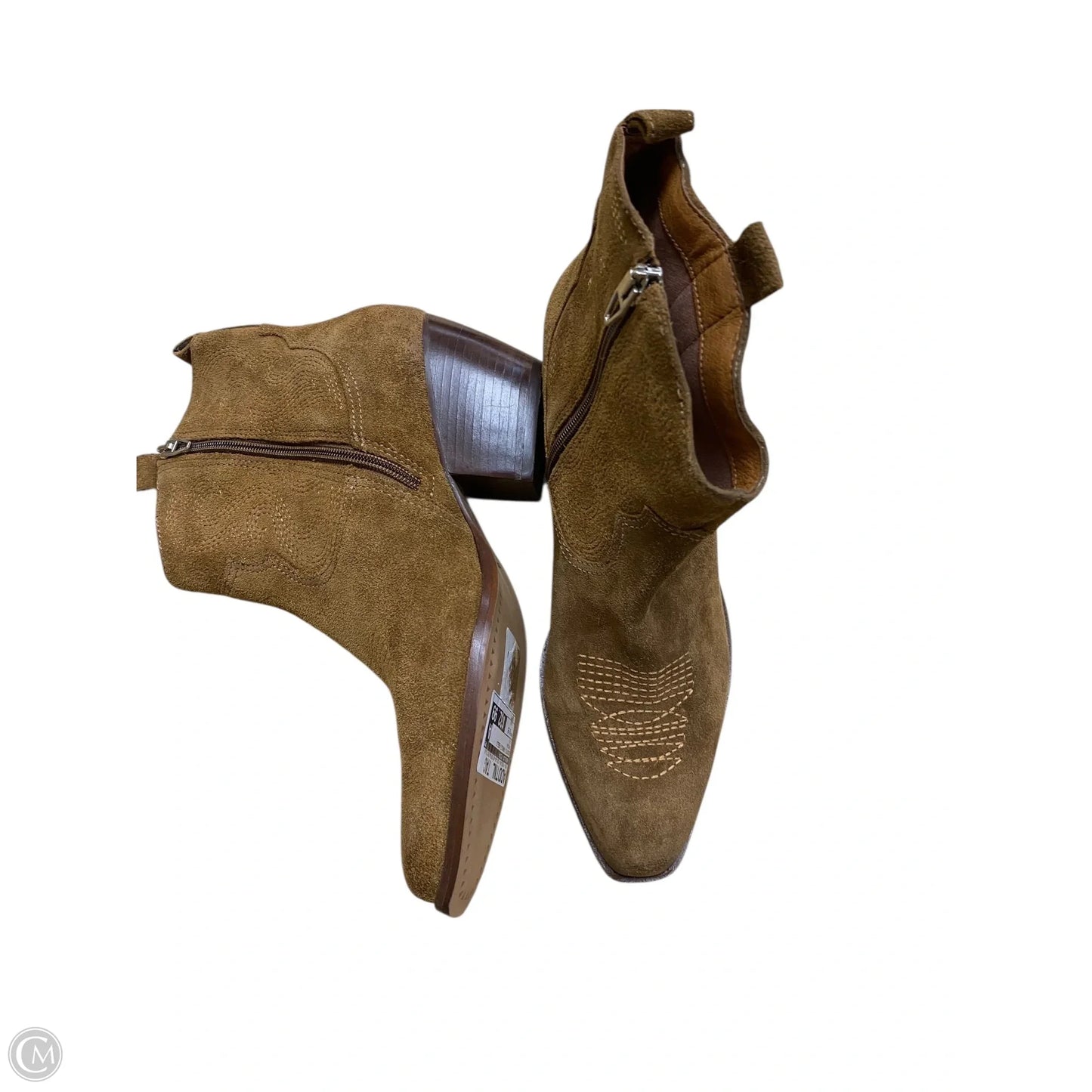 Boots Ankle Heels By Dolce Vita In Brown, Size: 9.5