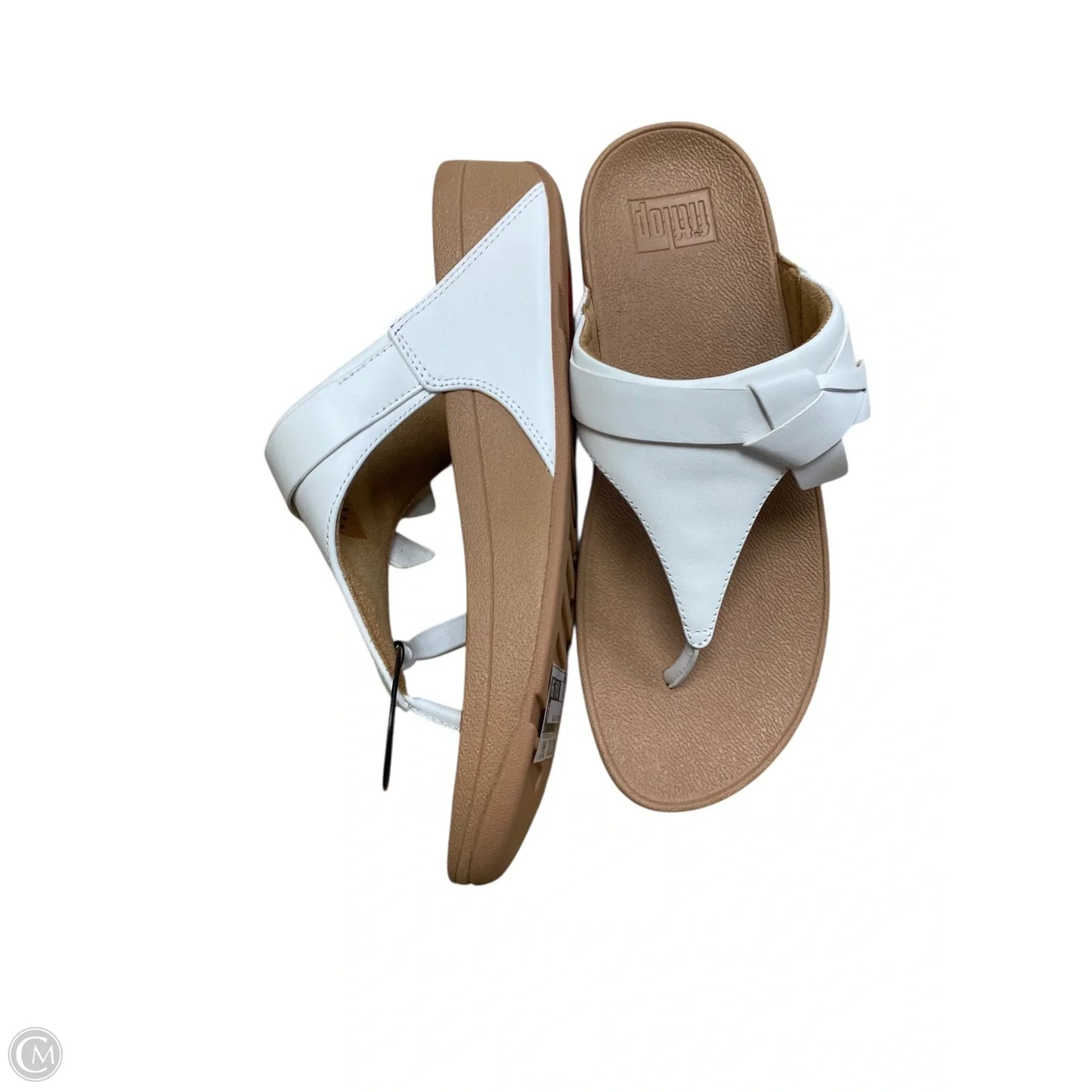 Sandals Flip Flops By Fitflop In White, Size: 8