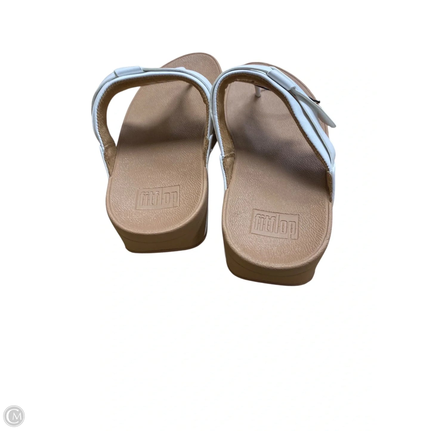 Sandals Flip Flops By Fitflop In White, Size: 8