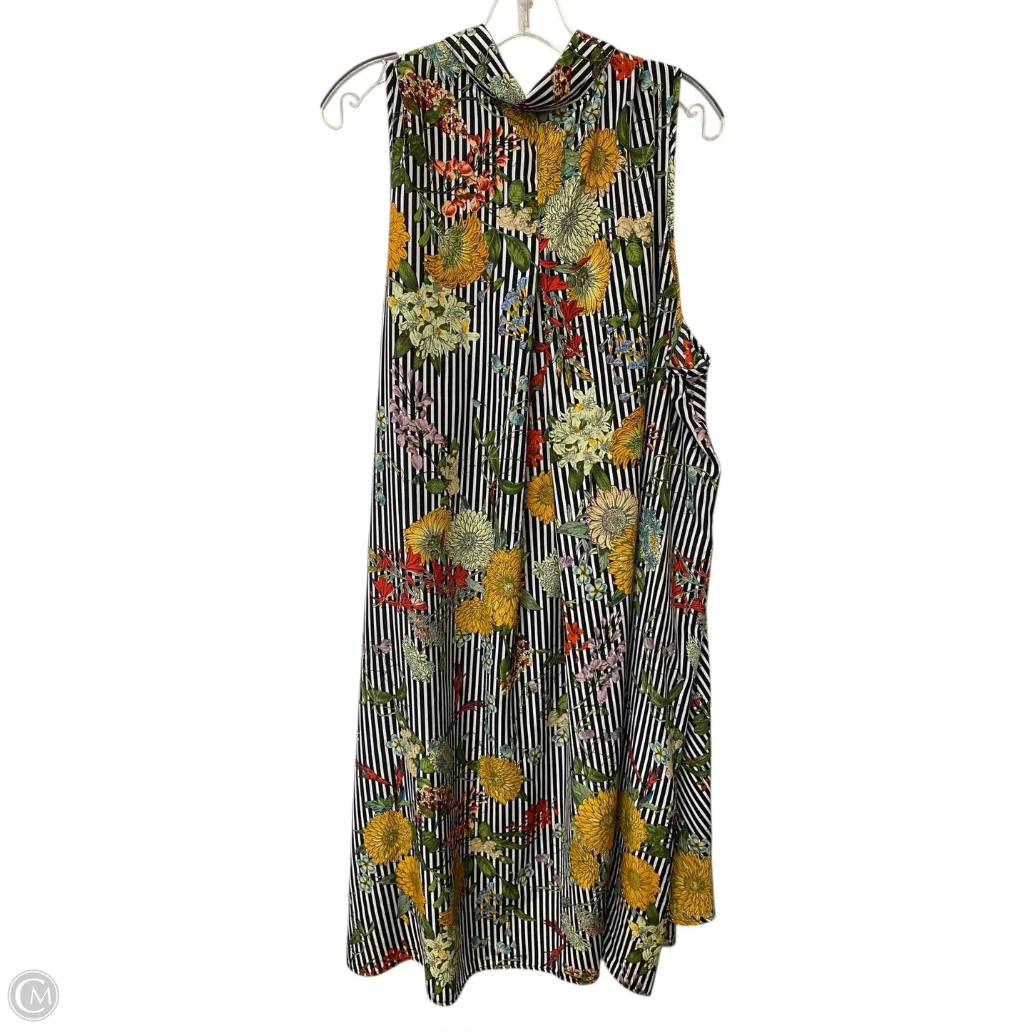 Dress Casual Midi By Clothes Mentor In Floral Print, Size: 3x