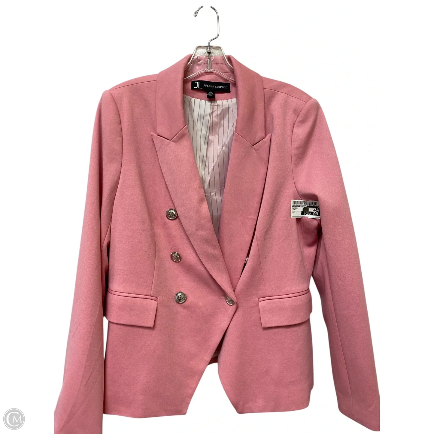Blazer By Jules & Leopold In Pink, Size: L