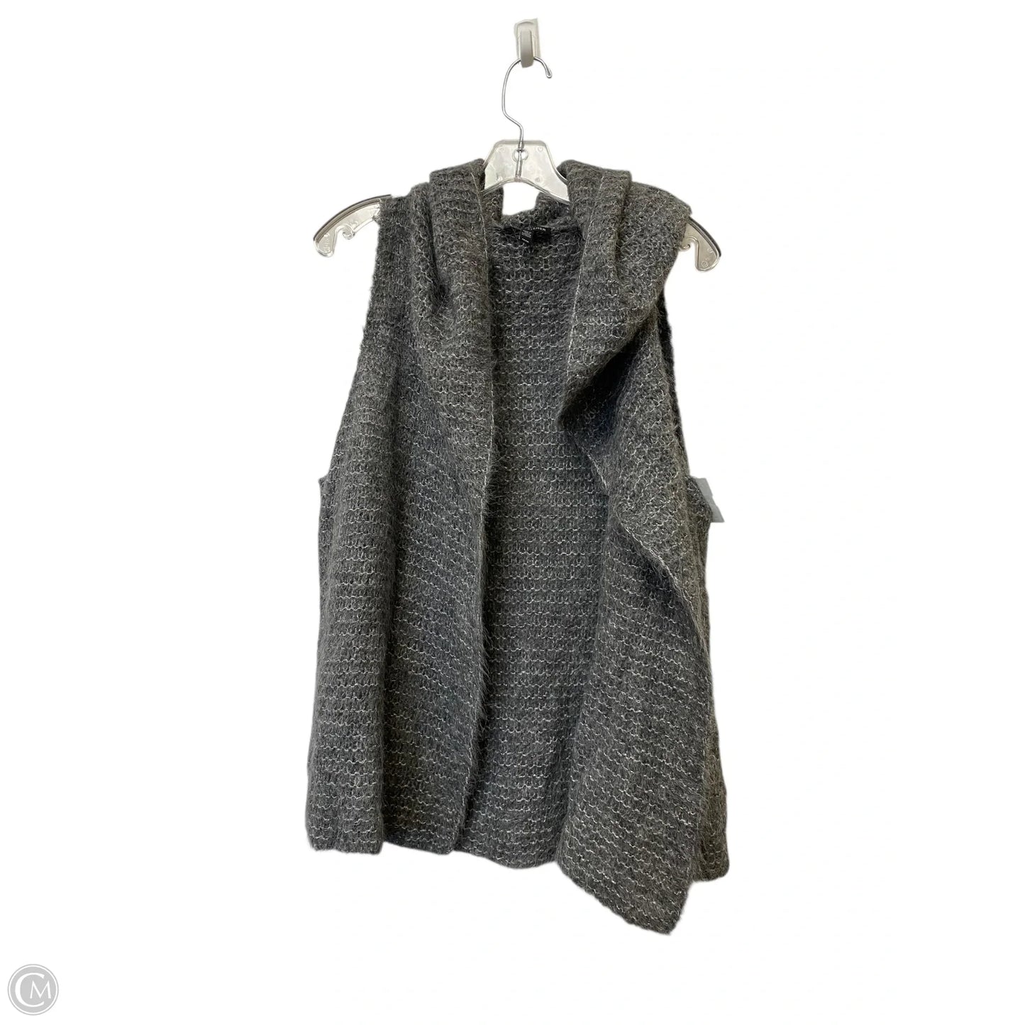 Vest Sweater By Eileen Fisher In Grey, Size: M