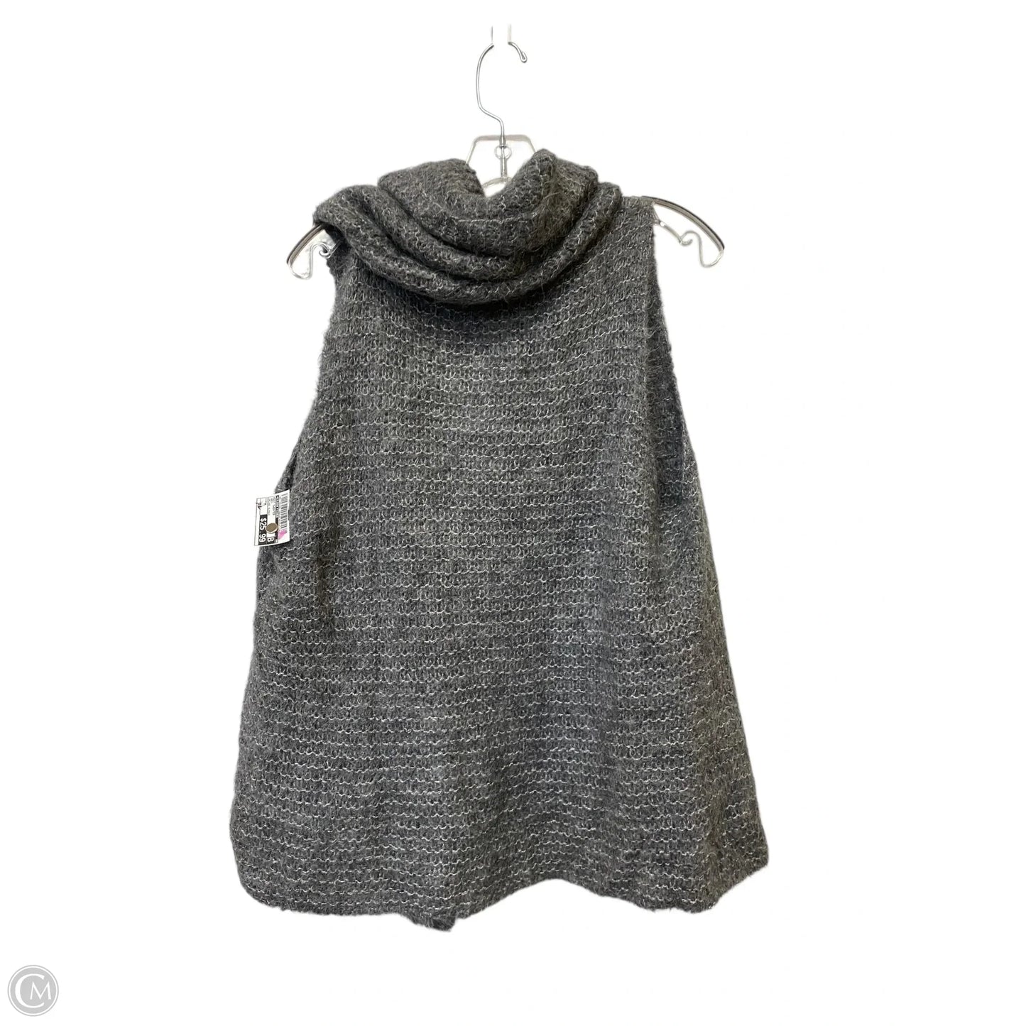 Vest Sweater By Eileen Fisher In Grey, Size: M