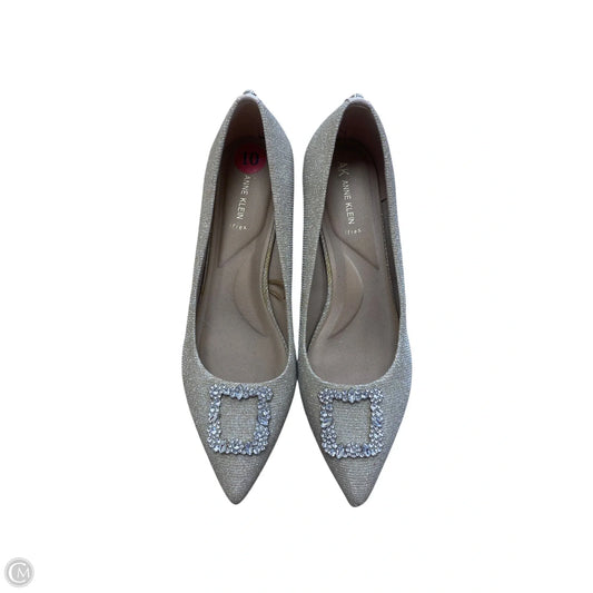 Shoes Heels Block By Anne Klein In Gold, Size: 10
