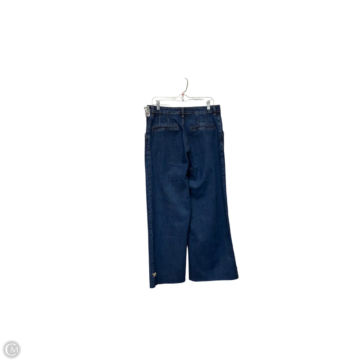 Jeans Wide Leg By H&m In Blue Denim, Size: 12