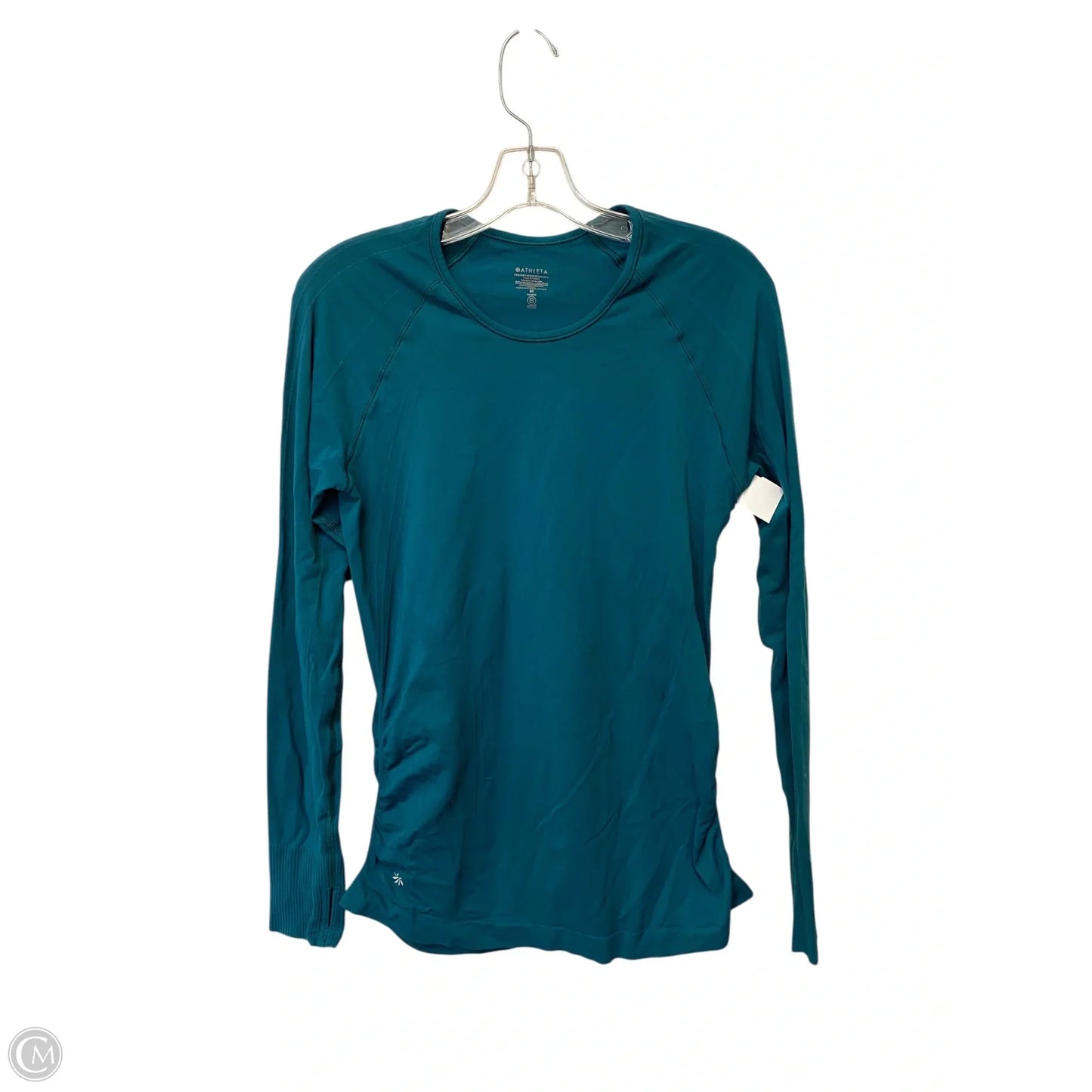 Athletic Top Long Sleeve Crewneck By Athleta In Blue, Size: M
