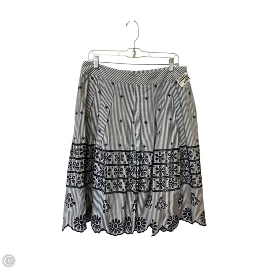 Skirt Mini & Short By Talbots In Black & White, Size: 12