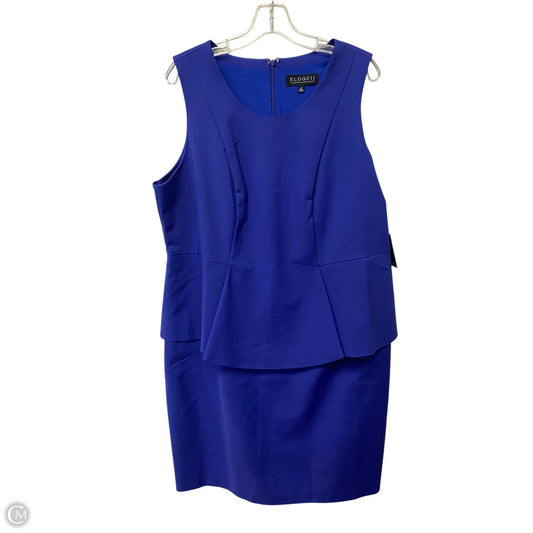 Dress Party Short By Eloquii In Blue, Size: 20