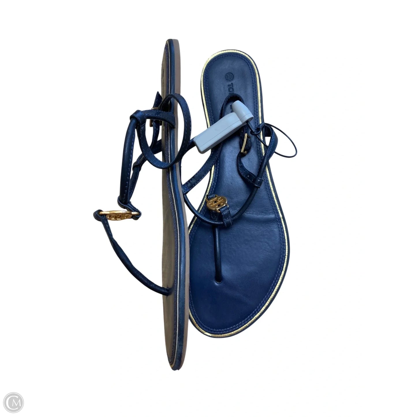 Sandals Designer By Tory Burch In Blue, Size: 8