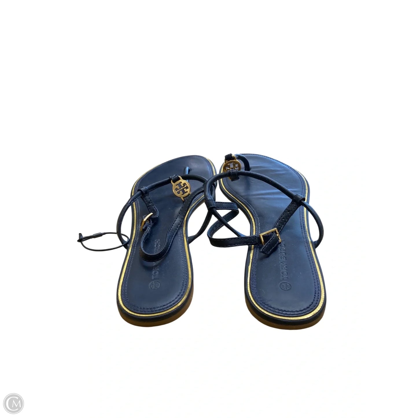 Sandals Designer By Tory Burch In Blue, Size: 8