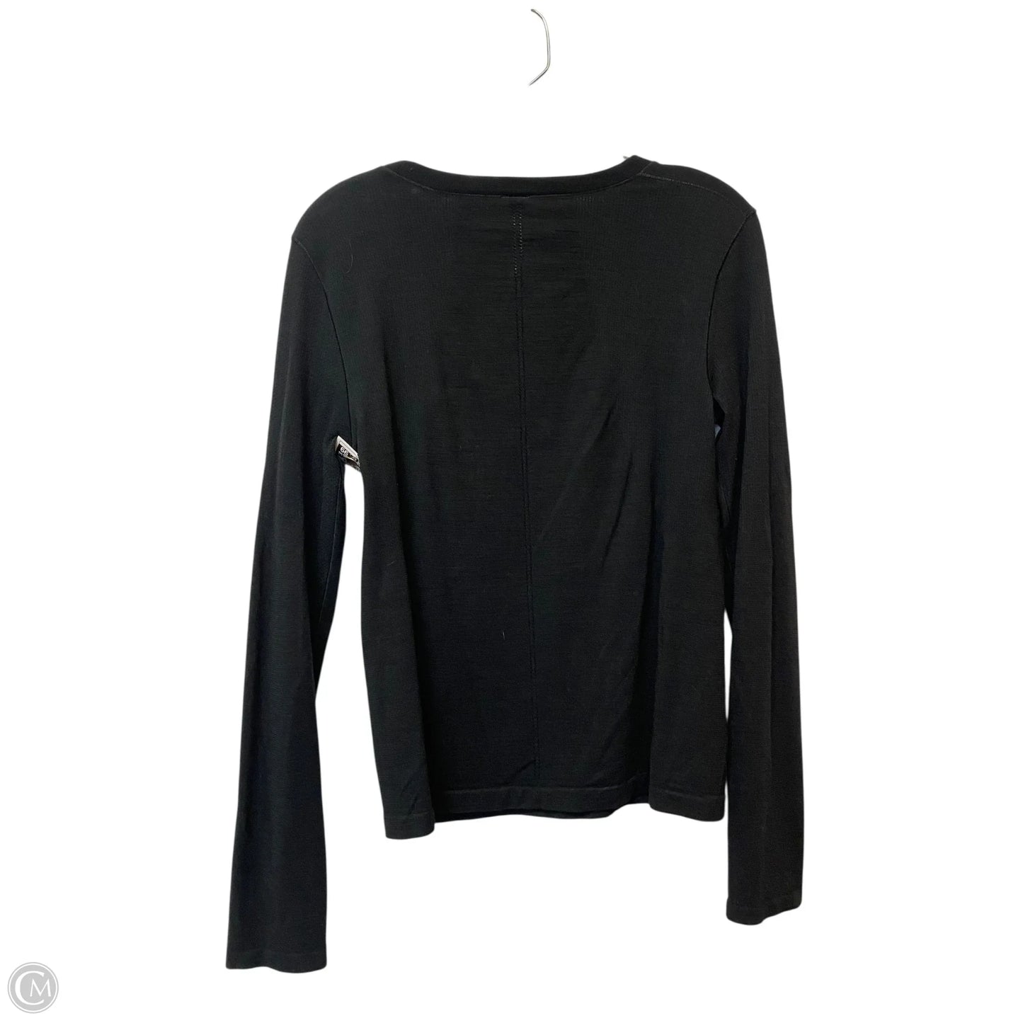 Athletic Top Long Sleeve Crewneck By Athleta In Black, Size: L