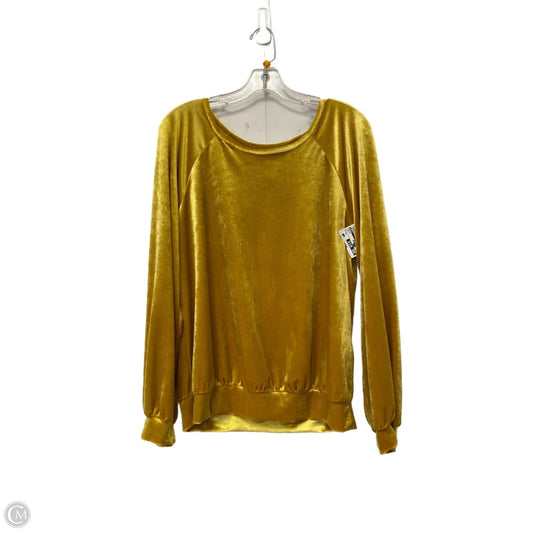 Top Long Sleeve By Maeve In Gold, Size: M