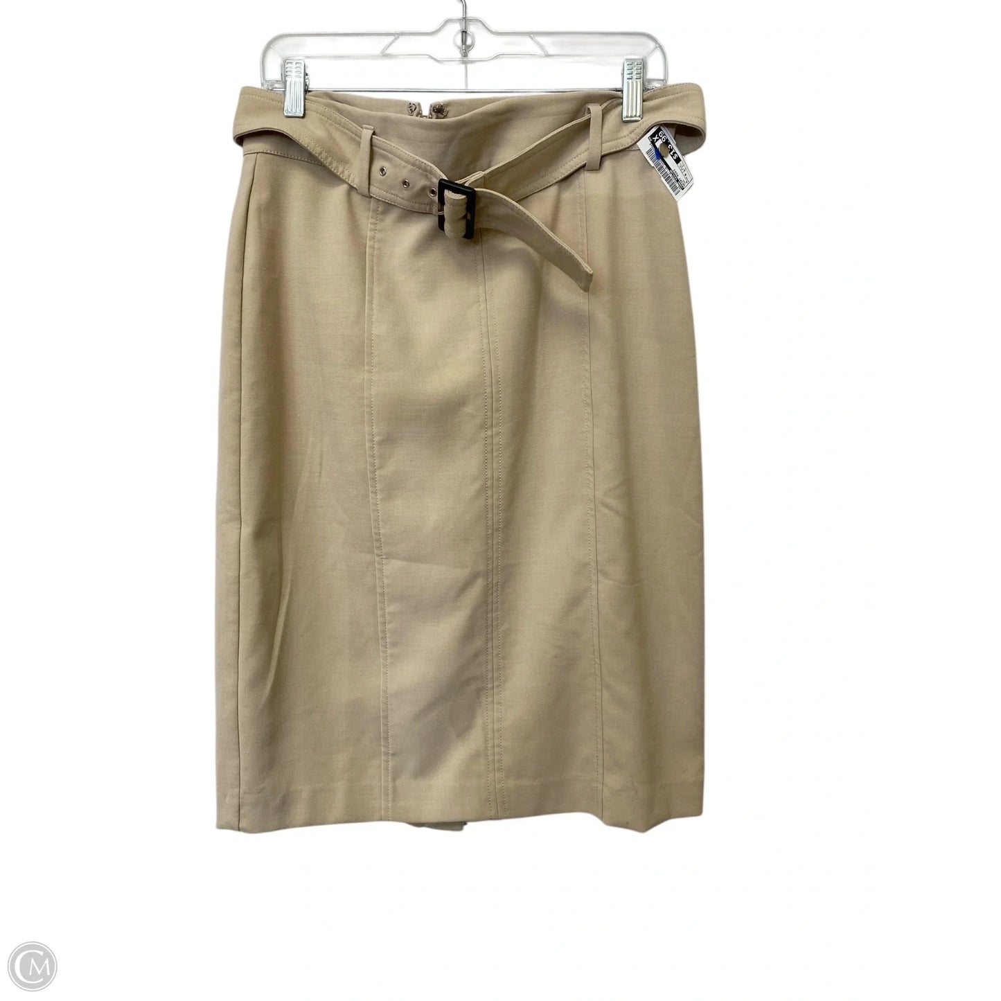 Skirt Midi By Ann Taylor In Tan, Size: 8