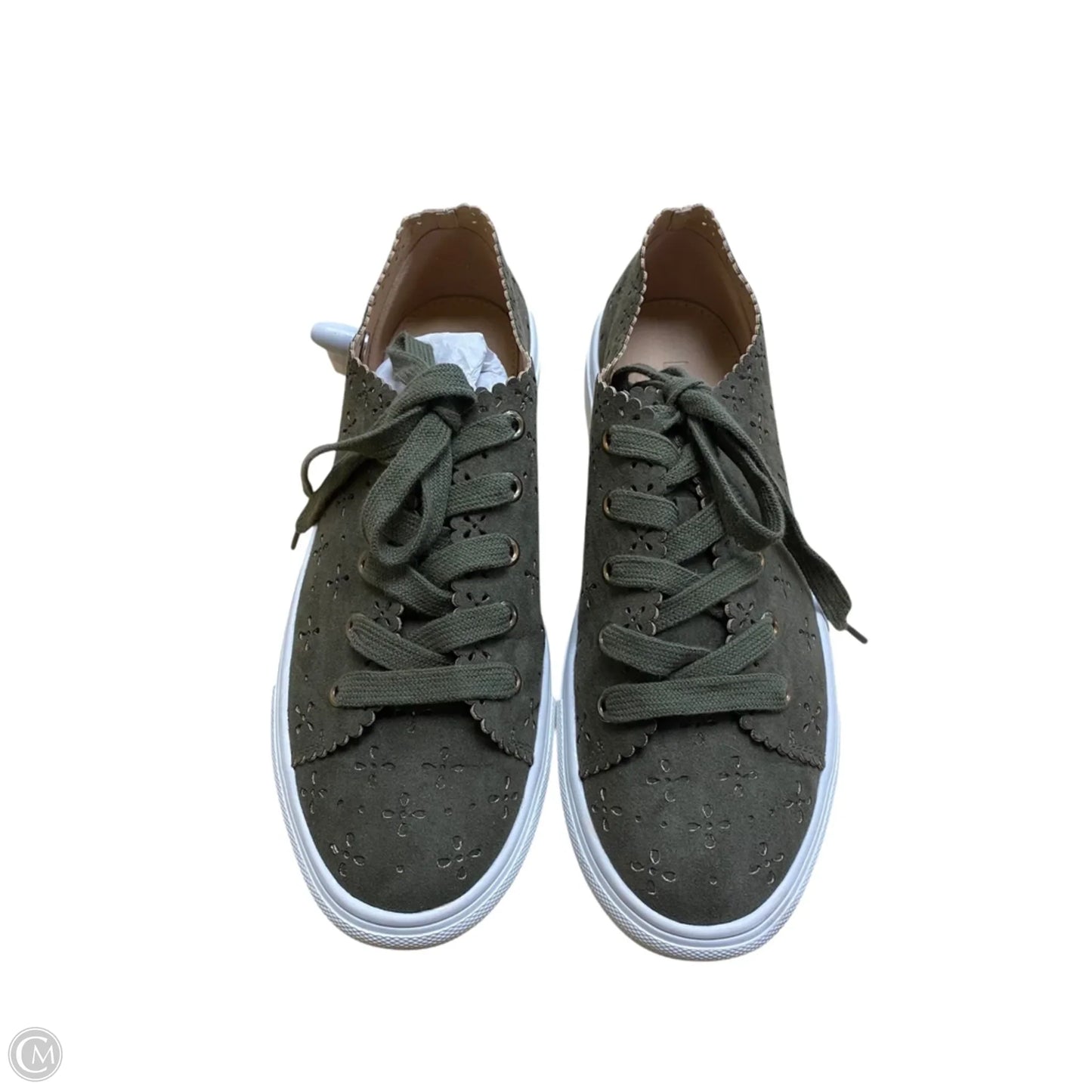 Shoes Sneakers By Loft In Green, Size: 9.5