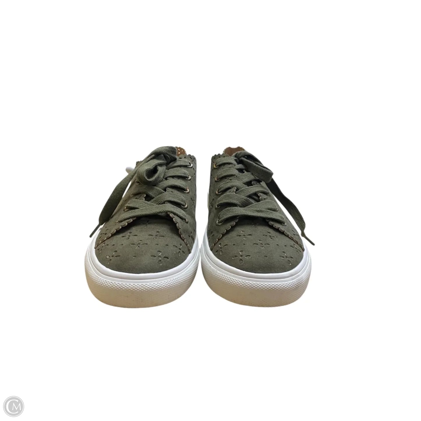 Shoes Sneakers By Loft In Green, Size: 9.5