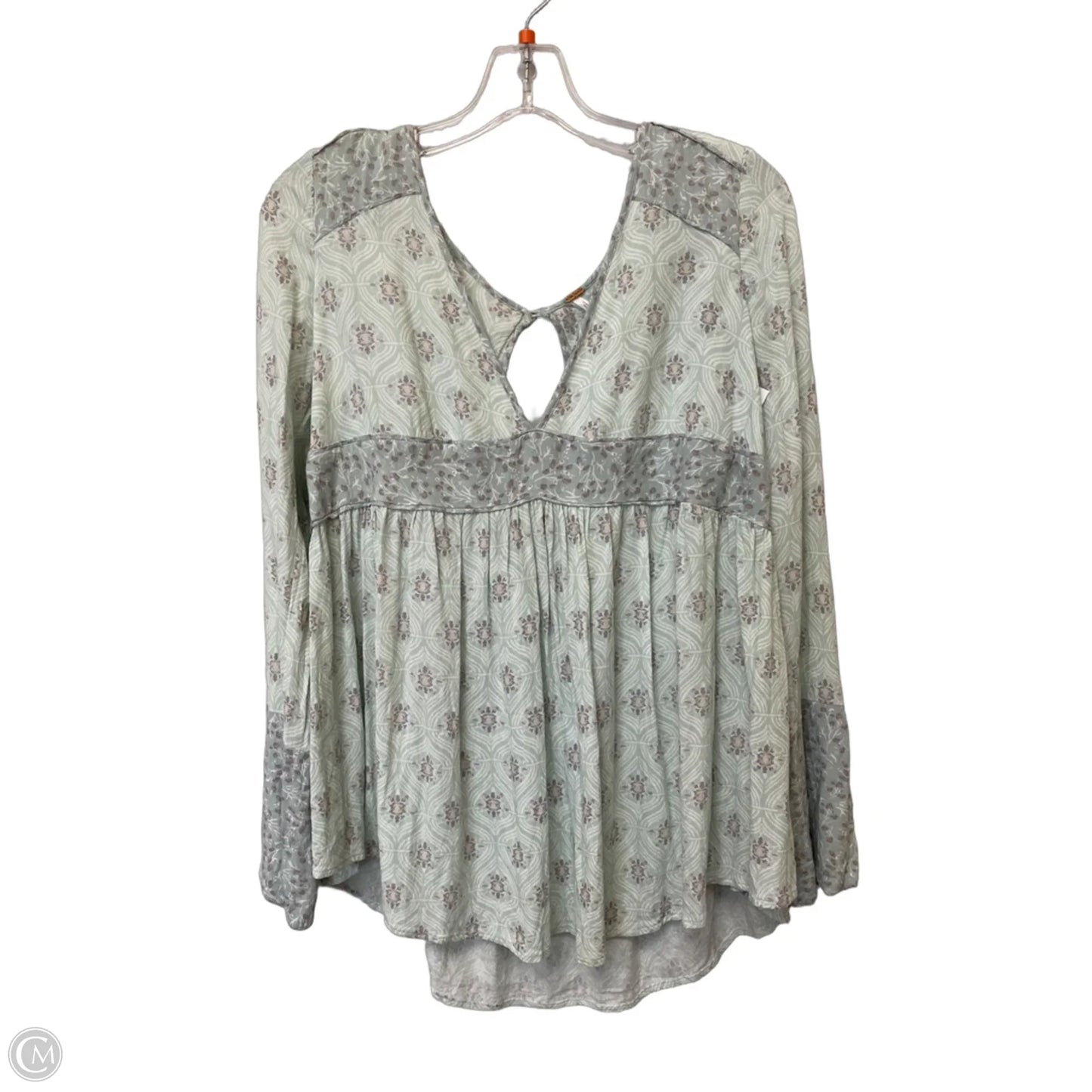 Top Long Sleeve By Free People In Green, Size: S