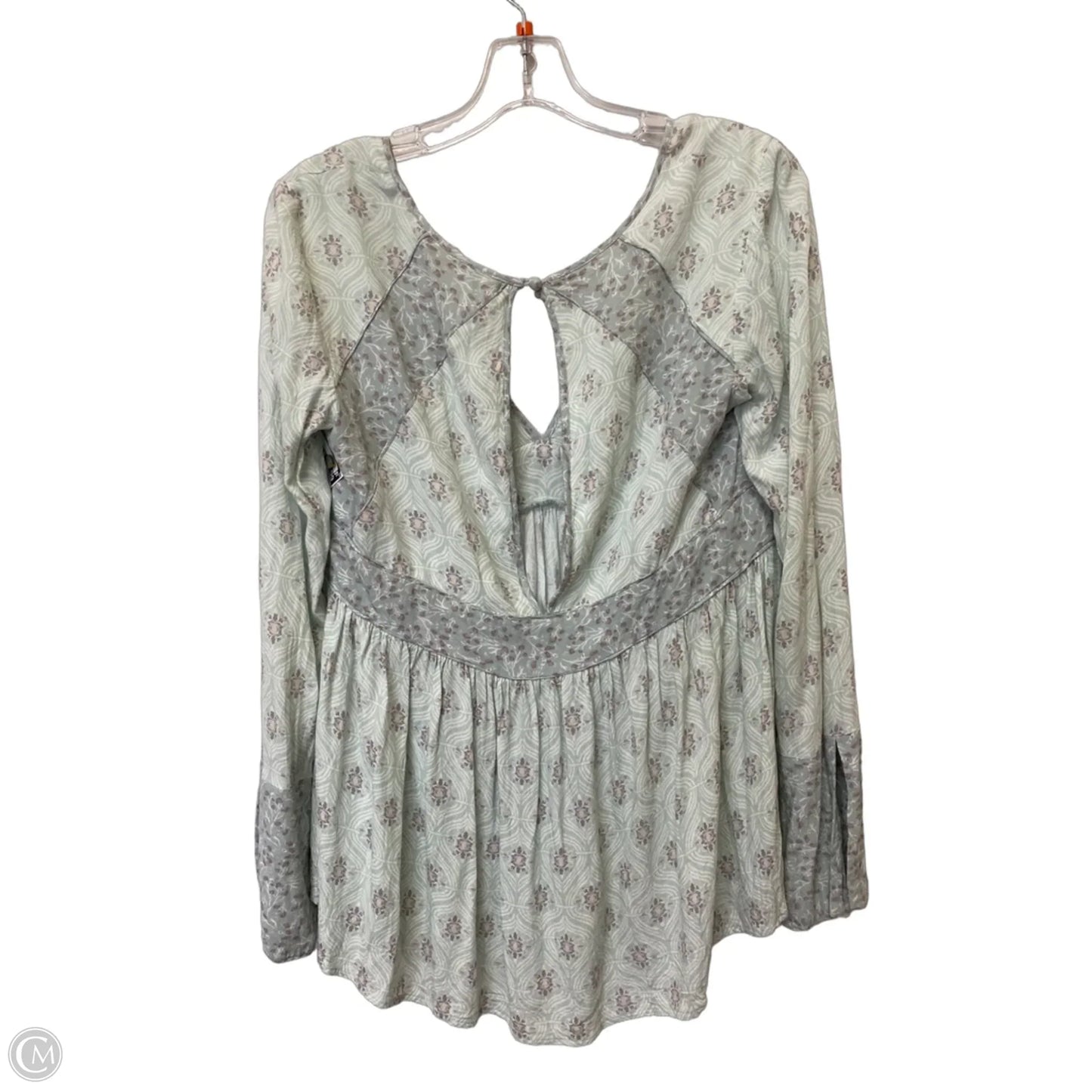 Top Long Sleeve By Free People In Green, Size: S