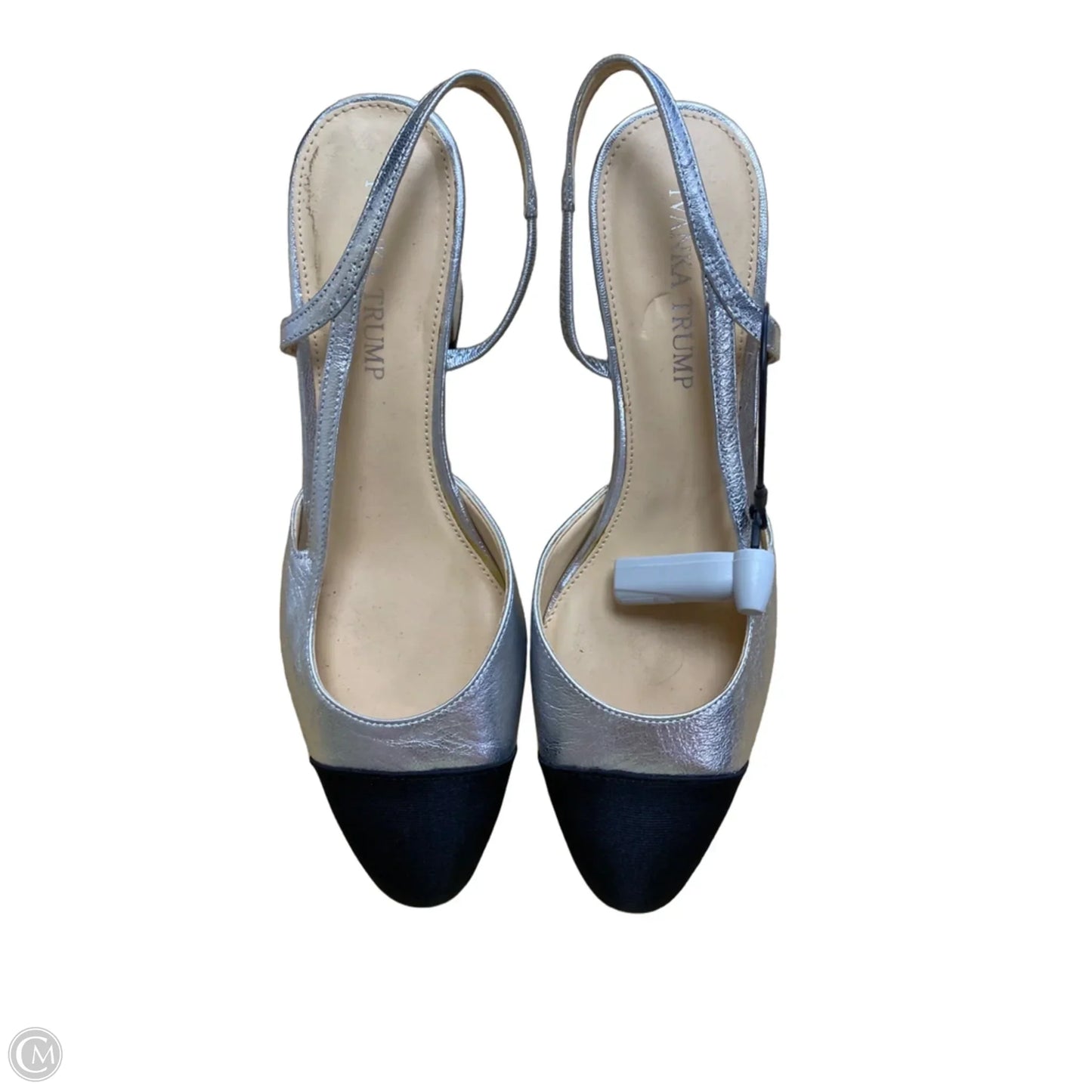Shoes Heels Block By Ivanka Trump In Black & Silver, Size: 8
