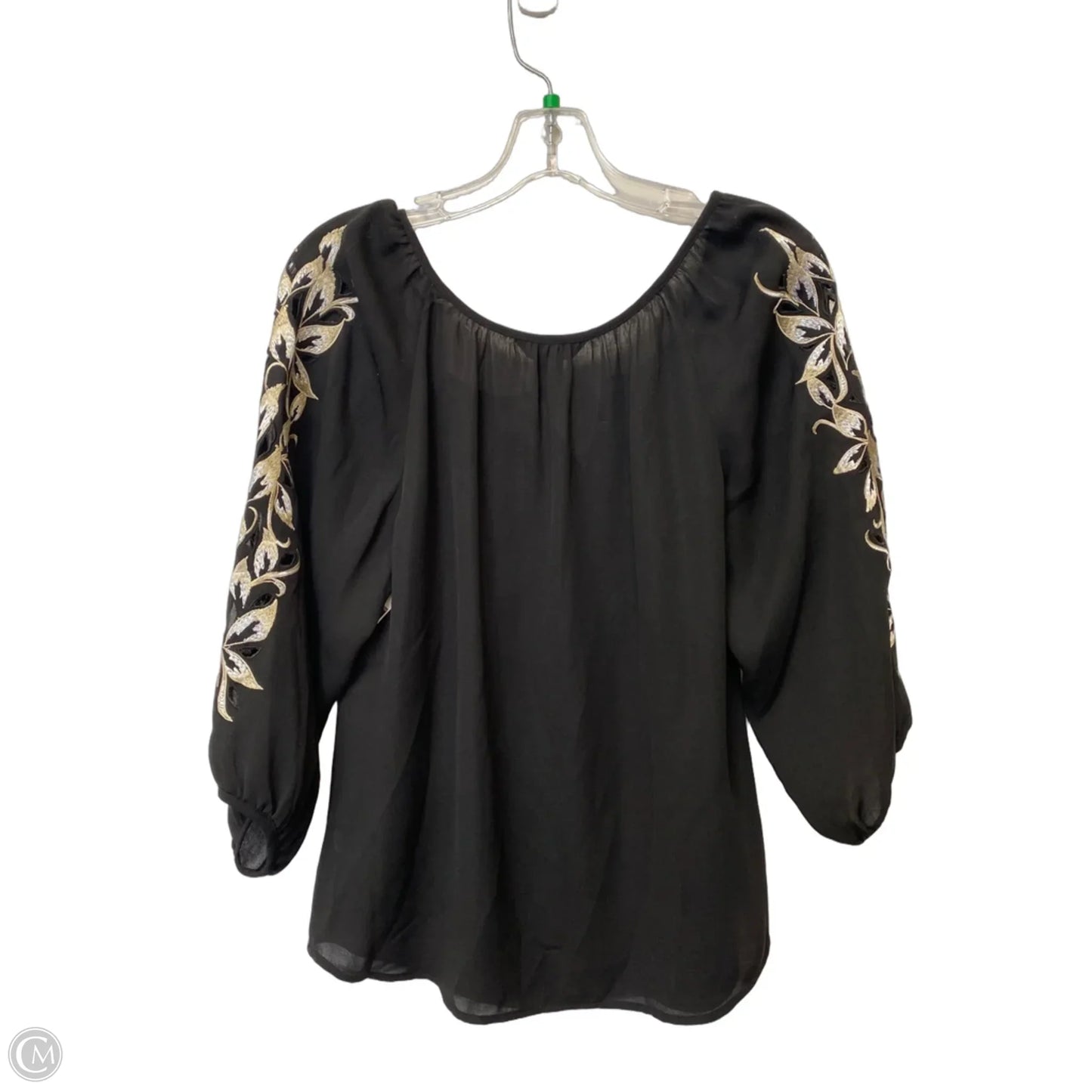 Top Long Sleeve By White House Black Market In Black, Size: S