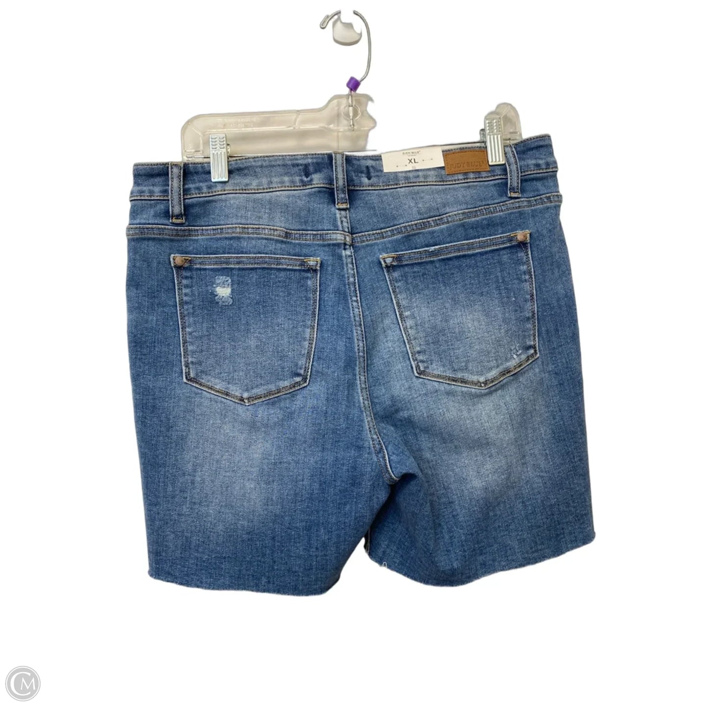 Shorts By Judy Blue In Blue Denim, Size: Xl