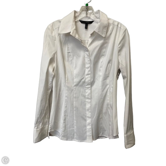 Top Short Sleeve Basic By White House Black Market In White, Size: Xxs