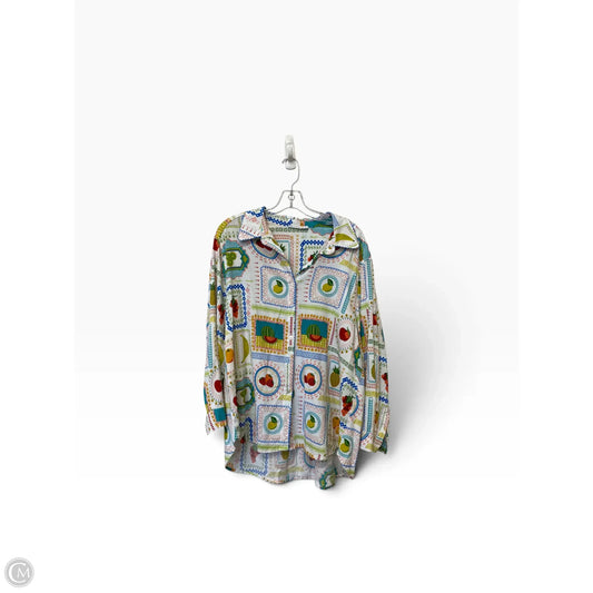 Top Long Sleeve By Jane And Delancey In Multi-colored, Size: 2x