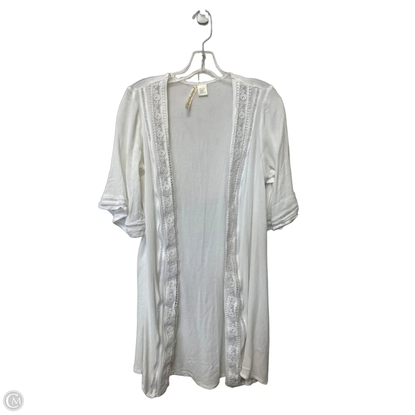 Shawl By Clothes Mentor In White, Size: S