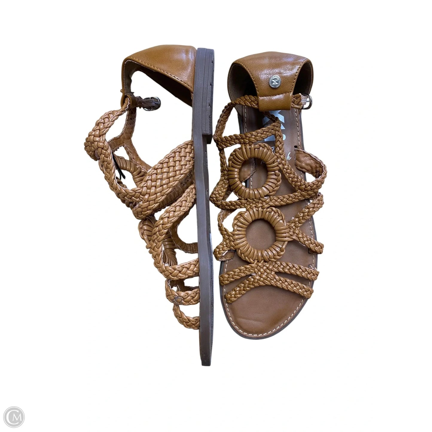 Sandals Flats By Cmb In Brown, Size: 10