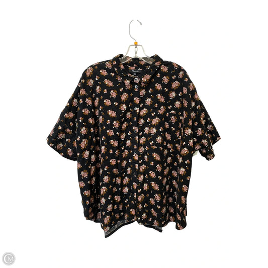 Top Long Sleeve By Madewell In Floral Print, Size: 3x