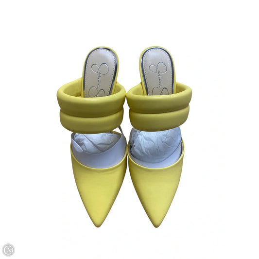 Shoes Heels Stiletto By Jessica Simpson In Yellow, Size: 9