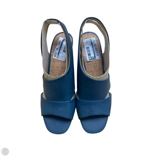 Shoes Heels Block By Boc In Blue, Size: 8