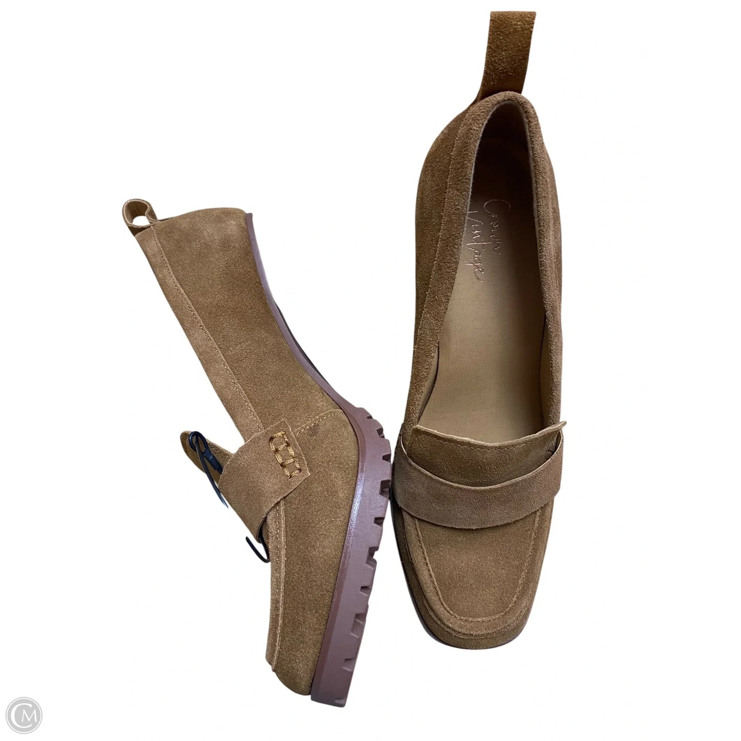 Shoes Heels Block By Crown Vintage In Brown, Size: 8.5