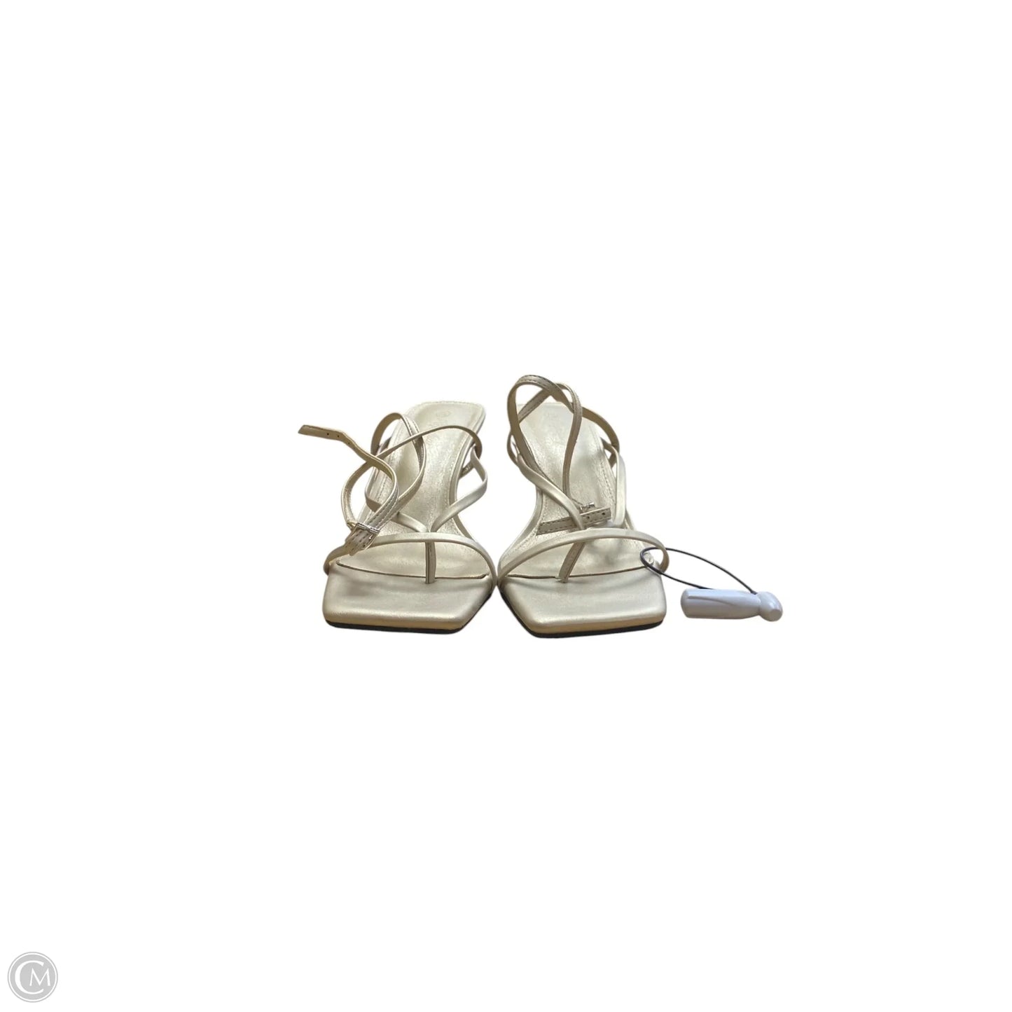 Shoes Heels Kitten By Cme In Gold, Size: 7.5