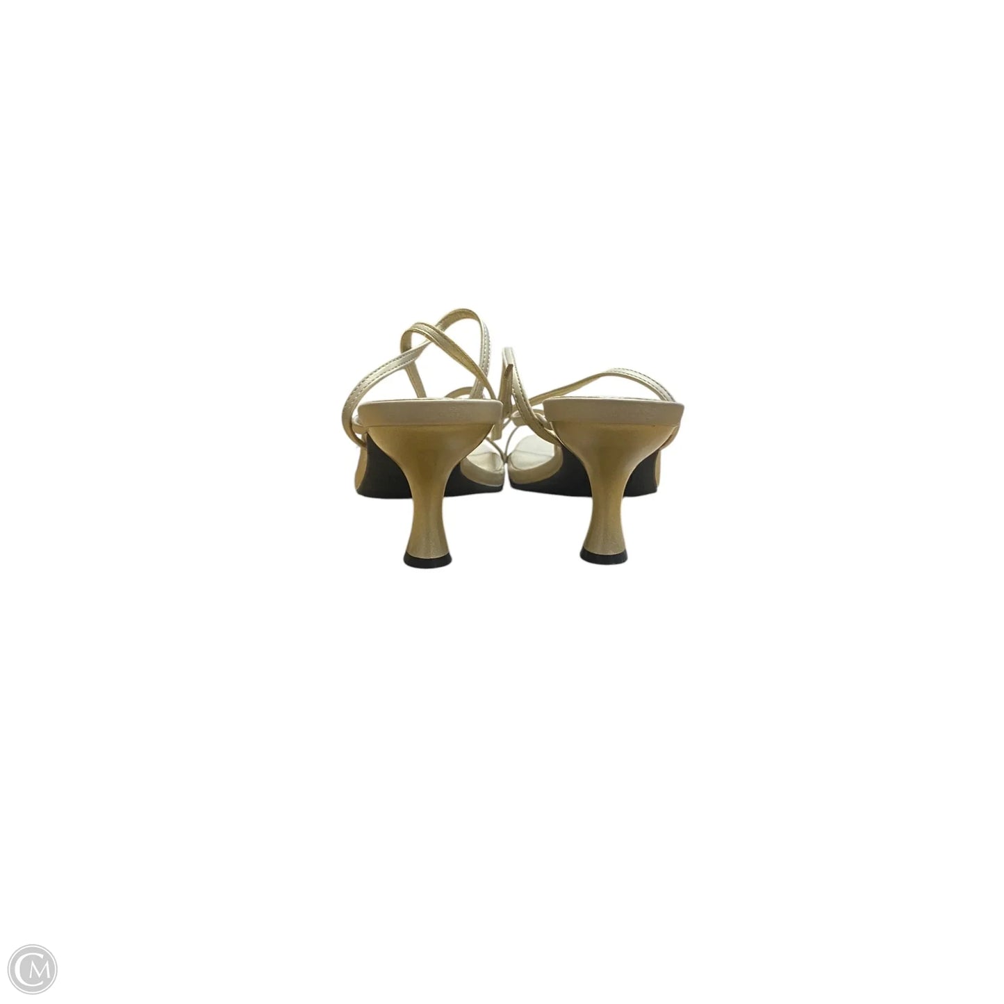 Shoes Heels Kitten By Cme In Gold, Size: 7.5